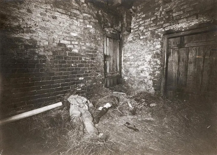 The barn where four victims were found